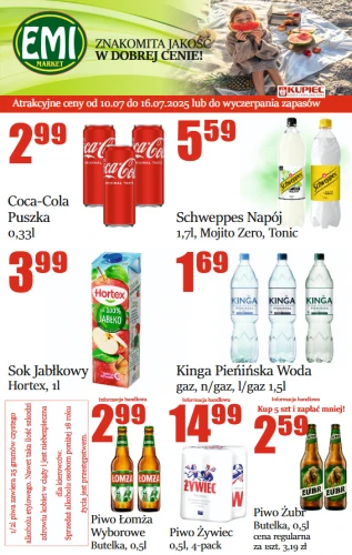plakat napoje